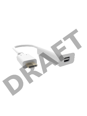 Адаптер Buro BHP RET TPC_MDP USB Type-C (m) miniDisplayPort (f) белый