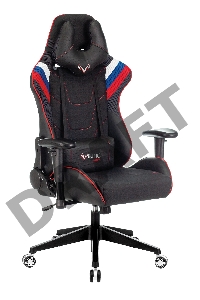 Кресло игровое Бюрократ VIKING 4 AERO RUS две подушки белый/синий/красный черный искусст.кожа/ткань