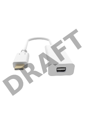 Адаптер Buro BHP RET TPC_MDP USB Type-C (m) miniDisplayPort (f) белый