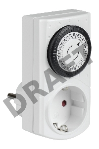 Розетка-таймер Iek ERT-20-1-16-S-30-0-20-K01 РТМ-1 механ. 30мин 24ч 48on/off 16А IP20