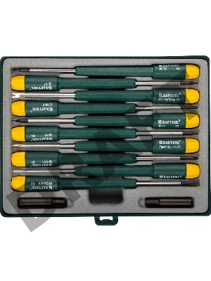 Наборы отверток Набор KRAFTOOL Отвертки для ремонта мобильных телефонов, 12 предметов 25616-H12