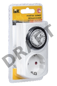 Розетка-таймер Iek ERT-20-1-16-S-30-0-20-K01 РТМ-1 механ. 30мин 24ч 48on/off 16А IP20