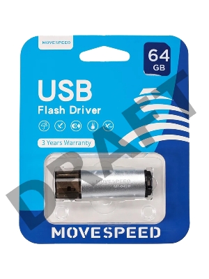 Накопитель USB2.0 64GB Move Speed M1 серебро