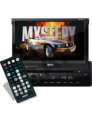 Мультимедийный проигрыватель MYSTERY MMTD-9121(DVD ресивер с выдвижным монитором размером 1 DIN. Сенсорный ЖК монитор размером 7''. Изменяемая многоцветная подсветка элементов управления. Совместимость со штатными кнопками управления на руле. Совместимост