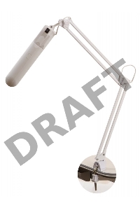 Светильник настольный Трансвит Delta1/Wh на струбцине G23 люминесцентный белый 11Вт