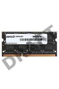 Память AMD 2Gb DDR3 1333MHz SO-DIMM R332G1339S1S-UO/2S-UO OEM PC3-10600 CL9  204-pin 1.5В