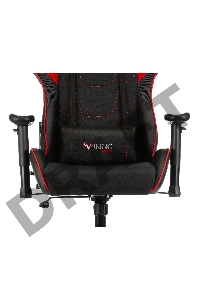 Кресло игровое Бюрократ VIKING 4 AERO RUS две подушки белый/синий/красный черный искусст.кожа/ткань