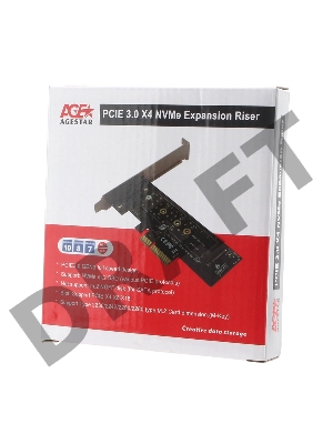 Адаптер AgeStar AS-MC01 PCI-E для M.2 NGFF SSD