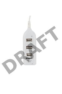 Разветвитель USB 2.0 на 4 порта белый REXANT