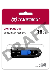 Флеш Диск Transcend 16Gb Jetflash 790 TS16GJF790K USB3.0 черный