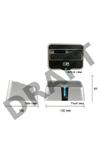 Док-станция для HDD AgeStar 3UBT2 SATA пластик серебристый 1