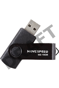 Накопитель USB2.0 16GB Move Speed M2 черный