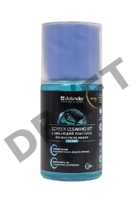 Чистящий спрей Defender для экранов / пластиковый флакон с пульверизатором 200 мл + микрофибра 20 х 20 см / Беларусь.