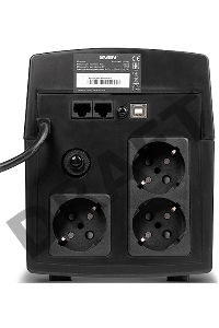 Источник бесперебойного питания SVEN Pro 1000 1000VA/720W USB, RJ-45 (3 EURO) 