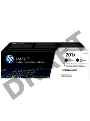 Тонер картридж двойная упаковка HP 201X (CF400XD) для HP CLJ Pro M252/M277 (2 х 2800стр.)