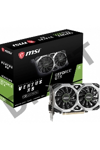 Видеокарта MSI PCI-E GTX 1650 VENTUS XS 4G OC nVidia GeForce GTX 1650 4096Mb 128bit GDDR5 1485/8000 DVIx1/HDMIx1/DPx1/HDCP Ret