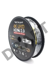 Активный оптический кабель HDMI Cablexpert, 80м, v2.0, 19M/19M, AOC Premium Series, позол.разъемы, экран, коробка