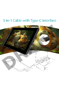 Планшет для рисования Huion Kamvas PRO 13 USB черный