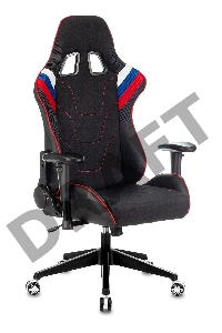 Кресло игровое Бюрократ VIKING 4 AERO RUS две подушки белый/синий/красный черный искусст.кожа/ткань