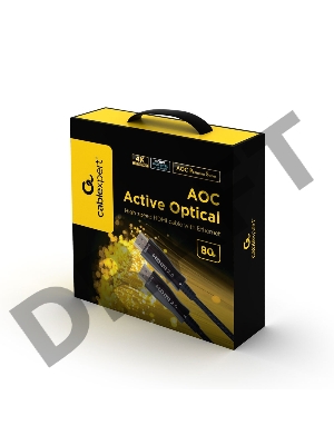Активный оптический кабель HDMI Cablexpert, 80м, v2.0, 19M/19M, AOC Premium Series, позол.разъемы, экран, коробка