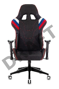 Кресло игровое Бюрократ VIKING 4 AERO RUS две подушки белый/синий/красный черный искусст.кожа/ткань