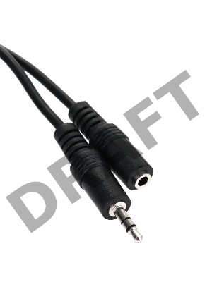 Кабель VCOM VAV7179-1.8M Кабель удлинительный 3.5 Jack (M) - 3.5 Jack (F), стерео, аудио, 1.8м 