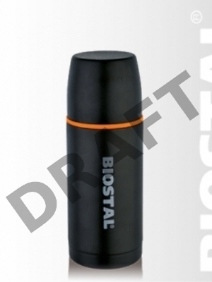 Термос БИОСТАЛЬ Спорт NBP-500C  0,5 л.(Объем 0,5л. Крышка без кнопки, узкая горловина Корпус - нерж. сталь, окражен. черн. цвет.)