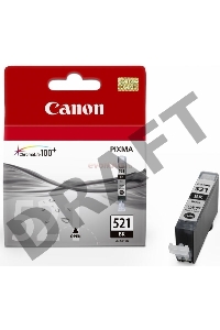 Картридж струйный CLI-521Bk (2933B004) для Canon Pixma iP3600, 4600, MP540 ,MP620, MP630, MP980, Черный, 9 мл.