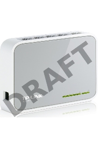 Коммутатор TP-Link SOHO  TL-SF1005D Коммутатор 5-port 10/100M mini Desktop Switch, 5 10/100M RJ45 ports, Plastic case