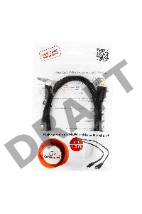 Кабель HDMI-miniHDMI Gembird/Cablexpert , v1.4, 19M/19M, 1.8м, 3D, Ethernet, черный, позол.разъемы, экран, пакет(CC-HDMI4C-6)