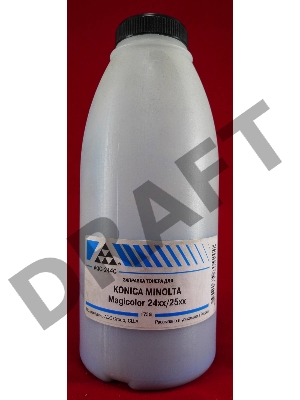 Тонер Konica Minolta Magicolor 2400/2430/2450/2480/2490/2500/2530/2550/2590 Cyan (фл., 175г) AQC - фас.России