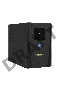 ИБП ExeGate SpecialPro UNB-650.LED.AVR.1SH.2C13 <650VA/360W, LED, AVR, 1*Schuko+2*C13, металлический корпус, Black>