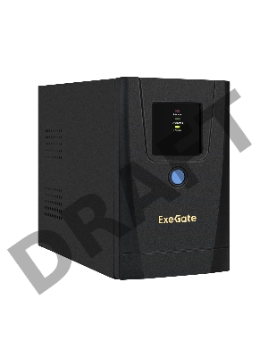 ИБП ExeGate SpecialPro UNB-650.LED.AVR.1SH.2C13 <650VA/360W, LED, AVR, 1*Schuko+2*C13, металлический корпус, Black>