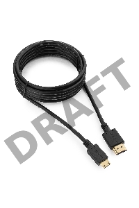 Кабель HDMI-miniHDMI Gembird/Cablexpert CC-HDMI4C-10, 19M/19M, 3.0м, v1.4, 3D, Ethernet, черный, позол.разъемы, экран, пакет