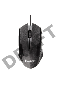 Мышь Exegate SH-9025L <black, optical,  3btn/scroll, 1000dpi, USB, шнур 2м>, Color box