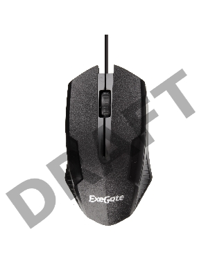 Мышь Exegate SH-9025L <black, optical,  3btn/scroll, 1000dpi, USB, шнур 2м>, Color box