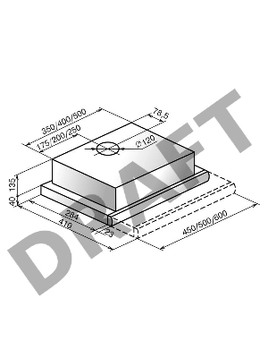 Вытяжка встраиваемая Elikor Интегра 45П-400-В2Л белый/нержавеющая сталь управление: кнопочное (1 мотор)