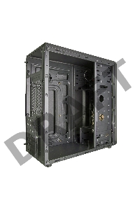 Корпус Exegate EX281257RUS Miditower ExeGate EVO-8207 Black-Red light, ATX, <700NPX>,  1*USB+1*USB3.0, HD Audio