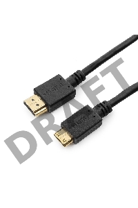 Кабель HDMI-miniHDMI Gembird/Cablexpert CC-HDMI4C-10, 19M/19M, 3.0м, v1.4, 3D, Ethernet, черный, позол.разъемы, экран, пакет
