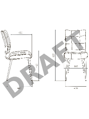 Стул для кухни Бюрократ KF-4 серый Light 19 металл черный на ножках (KF-4/LT19)