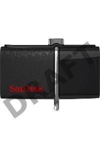 Флеш Диск Sandisk 16Gb Ultra Dual SDDD2-016G-GAM46 USB3.0 черный