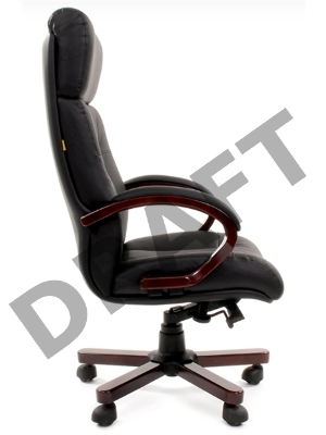 Офисное кресло Chairman 421 Россия кожа черная