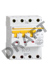 Выключатель автоматический дифференциального тока 4п (3P+N) C 16А 30мА тип A 6кА АВДТ-34 ИЭК MAD22-6-016-C-30