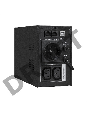ИБП ExeGate SpecialPro UNB-650.LED.AVR.1SH.2C13.RJ.USB <650VA/360W, LED, AVR,1*Schuko+2*C13, RJ45/11,USB, металлический корпус, Black>