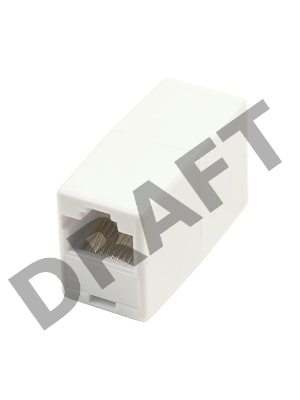 Коннектор проходной адаптер RJ45 Gembird Соединитель RJ-45F/RJ-45F  TA350/1