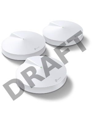 Маршрутизатор TP-Link TP-Link DECO M5(3-PACK) AC1300 Домашняя Wi-Fi система, чипсет Qualcomm, два диапазона (Dual-Band), поддержка стандартов 802.11ac/a/b/g/n, 717 МГц четырёхъядерный процессор, Bluetooth 4.2, 2 гигабитных порта Ethernet, 1 порт USB Type-