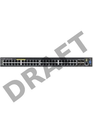 Коммутатор ZYXEL XGS3700-48HP 48-port Managed L2+ High Power PoE Gigabit Switch with 4 slots 10G SFP+