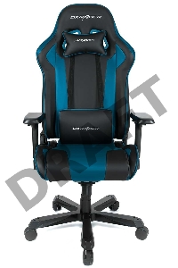 Игровое кресло DXRacer King чёрно-синее (OH/KS99/NB, экокожа, регулируемый угол наклона)