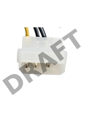 Переходник питания PCI-Express 6pin (от 2х разъемов Molex (IDE) блока питания), 15см Exegate EX138937RUS