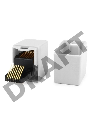 Коннектор проходной адаптер RJ45 Gembird Соединитель RJ-45F/RJ-45F  TA350/1
